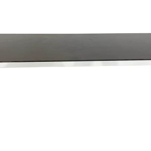 METRO WHITE TABLE WITH WOOD TOP